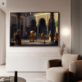 Orientalist 130 Canvas Art 18" x 24" / 45 x 60 cm / Black