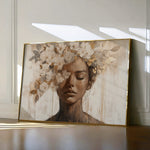 Portrait 130 Canvas Art 18" x 24" / 45 x 60 cm / Black