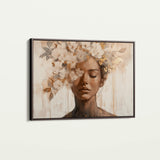 Portrait 130 Canvas Art 18" x 24" / 45 x 60 cm / Black