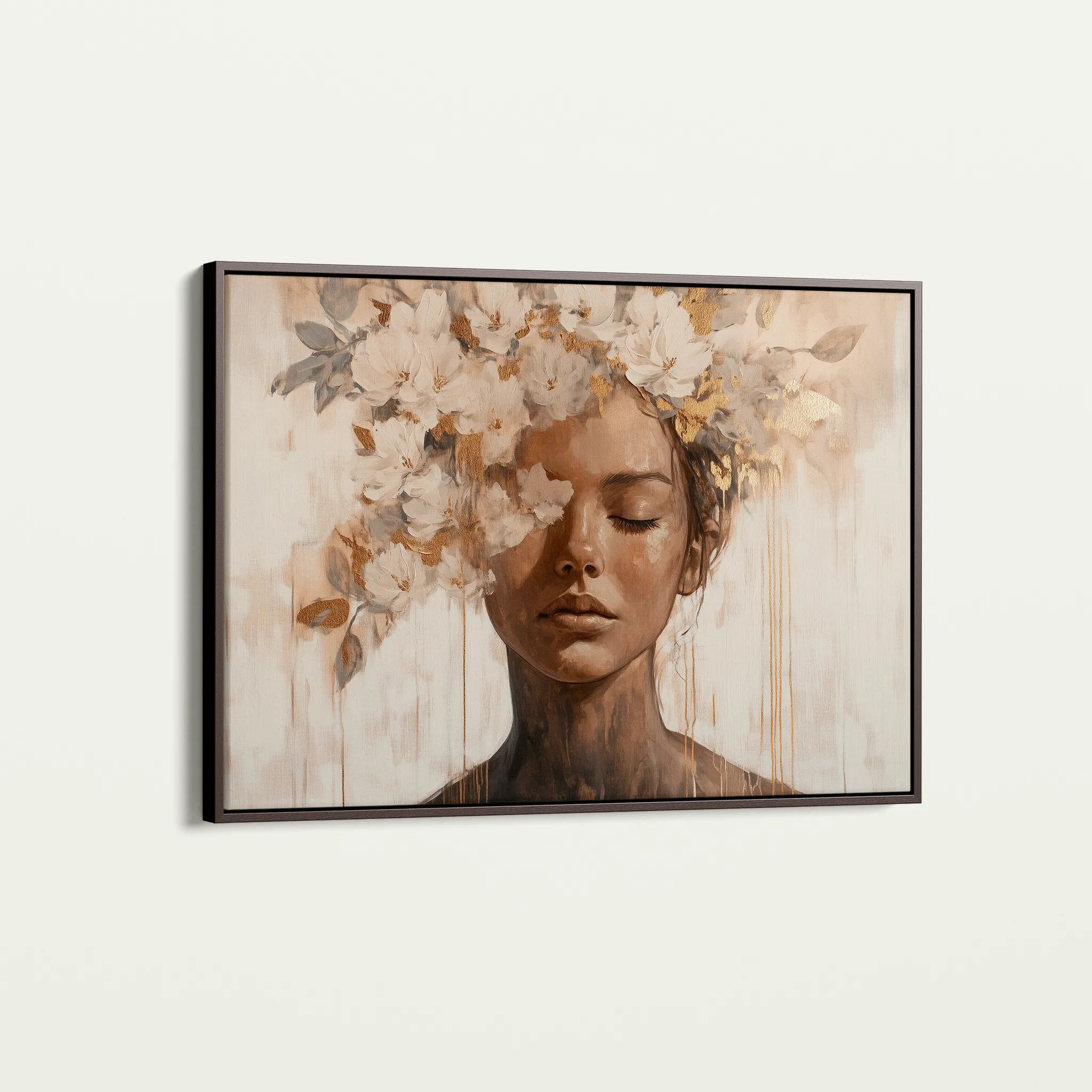 Portrait 130 Canvas Art 18" x 24" / 45 x 60 cm / Black