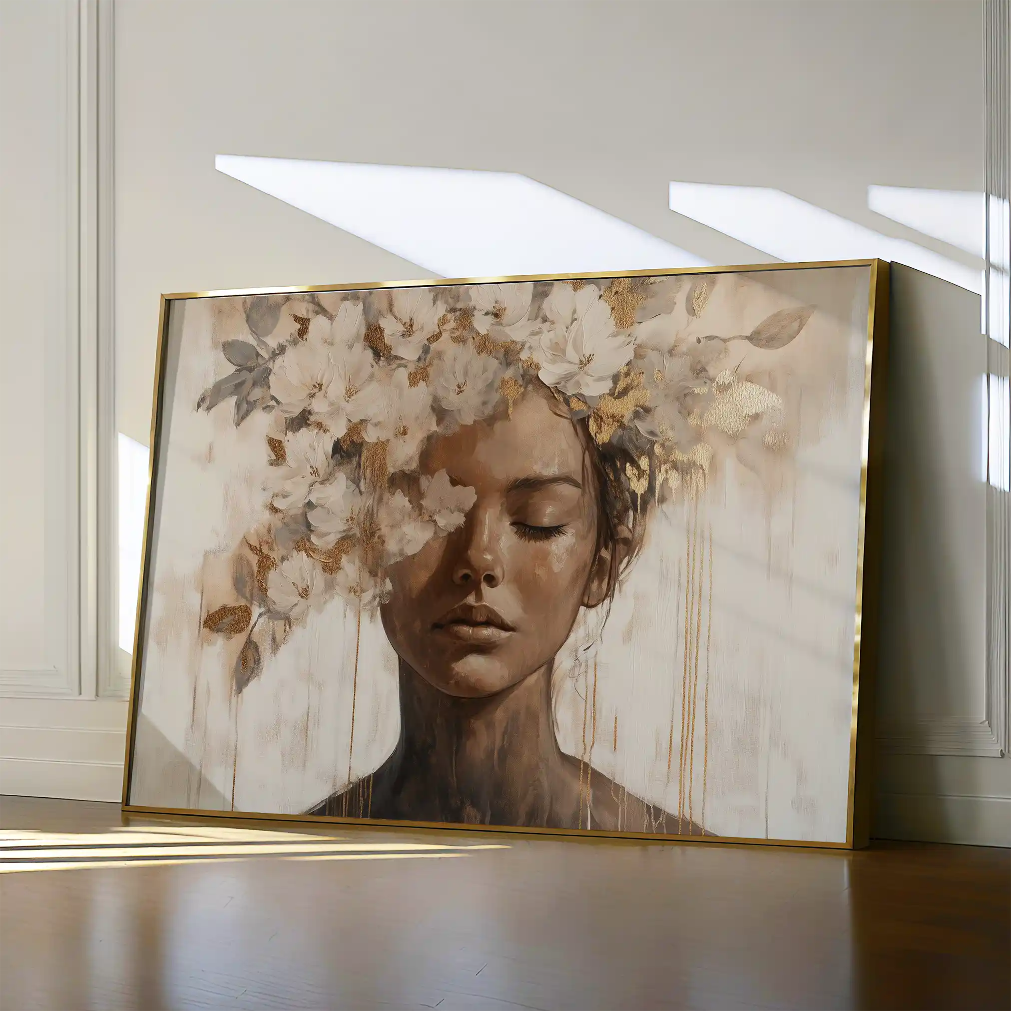Portrait 130 Canvas Art 60 x 40 cm / Black