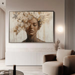 Portrait 130 Canvas Art 60 x 40 cm / Black