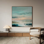 Abstract 1300 Canvas Art 16" x 16" / 40 x 40 cm / Black