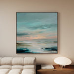 Abstract 1300 Canvas Art 16" x 16" / 40 x 40 cm / Black