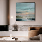 Abstract 1300 Canvas Art 16" x 16" / 40 x 40 cm / Black