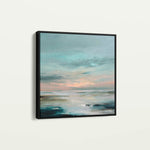 Abstract 1300 Canvas Art 16" x 16" / 40 x 40 cm / Black