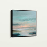 Abstract 1300 Canvas Art 16" x 16" / 40 x 40 cm / Black