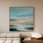 Abstract 1300 Canvas Art 60 x 60 cm / Black