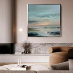 Abstract 1300 Canvas Art 60 x 60 cm / Black