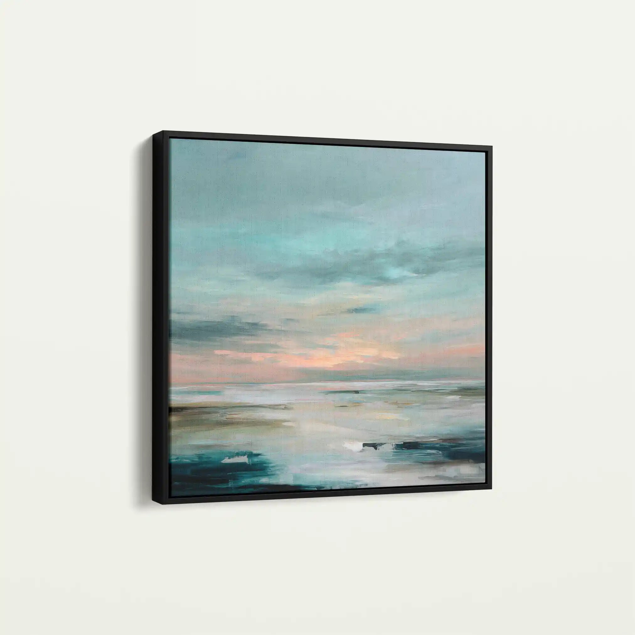 Abstract 1300 Canvas Art 60 x 60 cm / Black