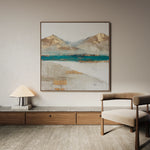 Abstract 1301 Canvas Art 16" x 16" / 40 x 40 cm / Black