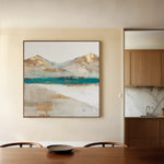 Abstract 1301 Canvas Art 16" x 16" / 40 x 40 cm / Black