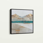 Abstract 1301 Canvas Art 16" x 16" / 40 x 40 cm / Black
