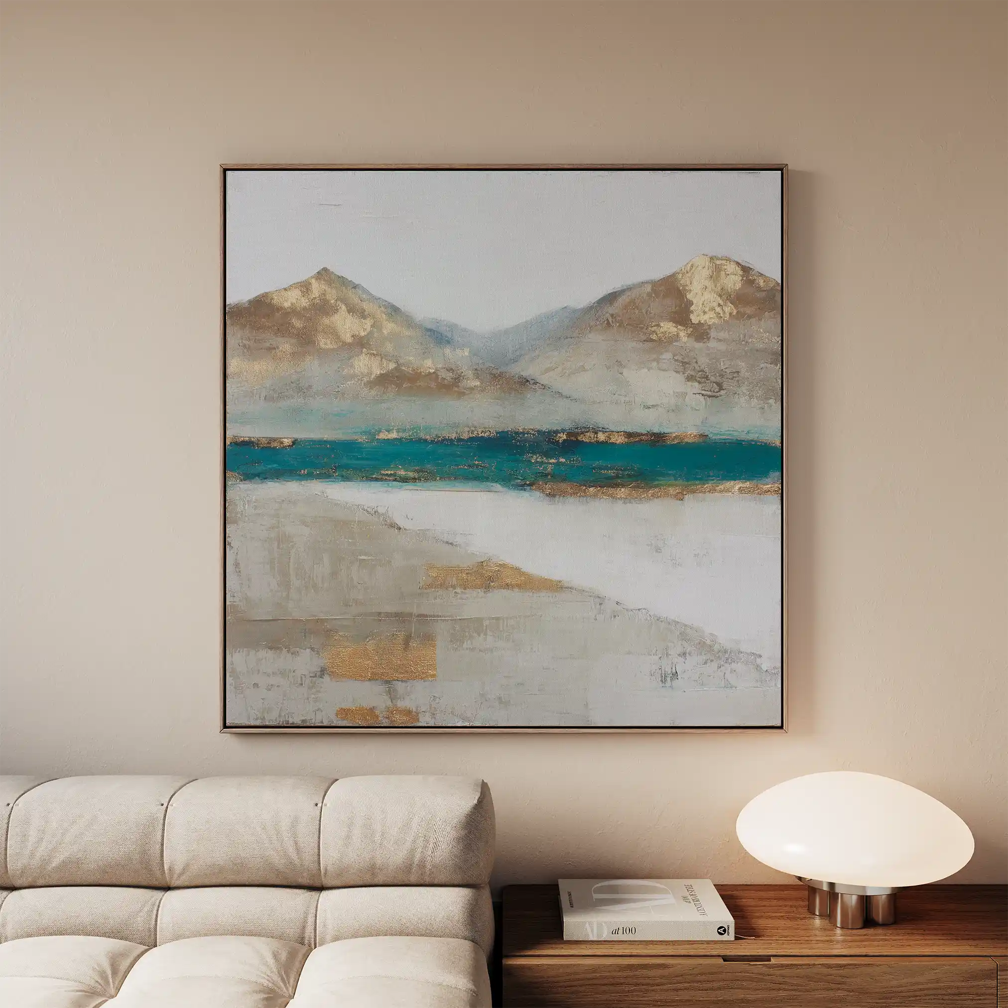 Abstract 1301 Canvas Art 60 x 60 cm / Black