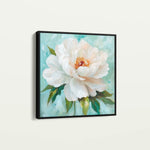 Floral 1301 Canvas Art 16" x 16" / 40 x 40 cm / Black