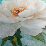 Floral 1301 Canvas Art 16" x 16" / 40 x 40 cm / Black