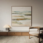 Abstract 1302 Canvas Art 16" x 16" / 40 x 40 cm / Black