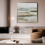 Abstract 1302 Canvas Art 16" x 16" / 40 x 40 cm / Black