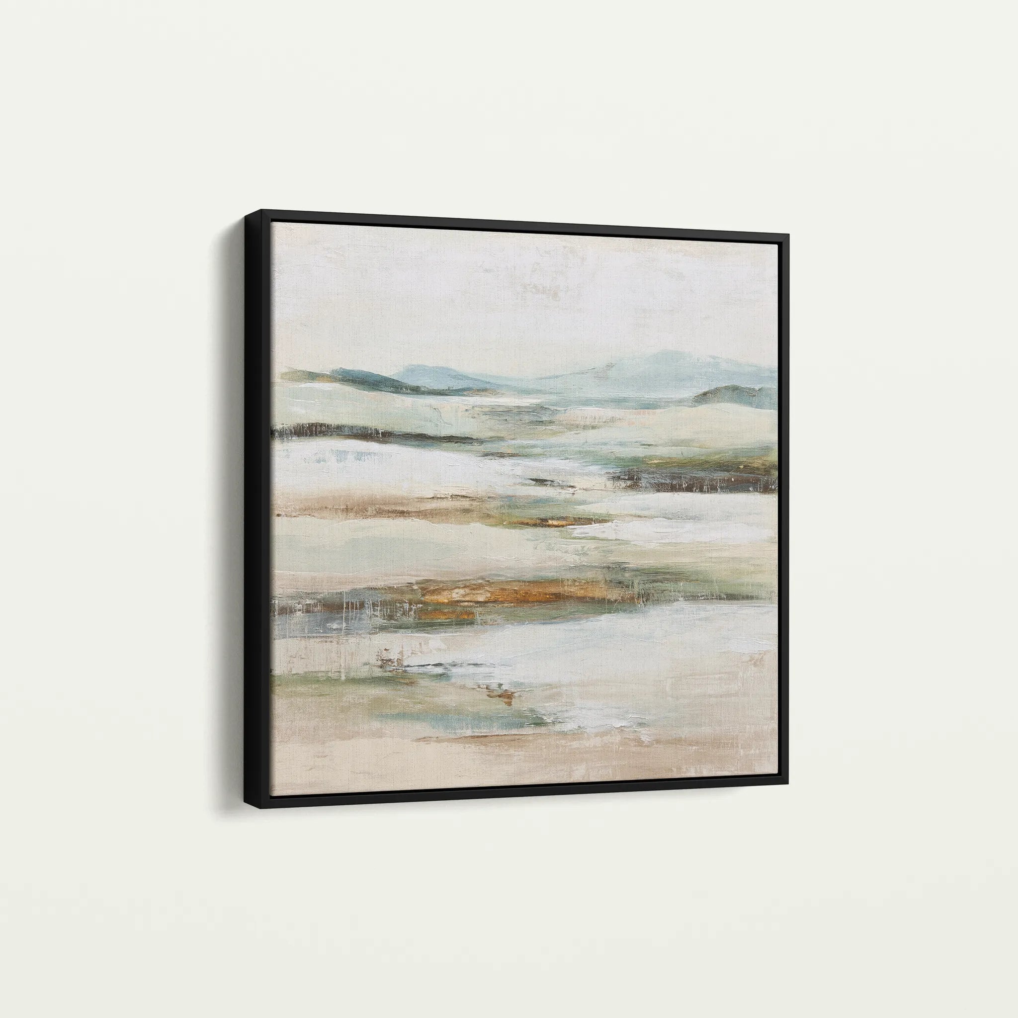 Abstract 1302 Canvas Art 16" x 16" / 40 x 40 cm / Black