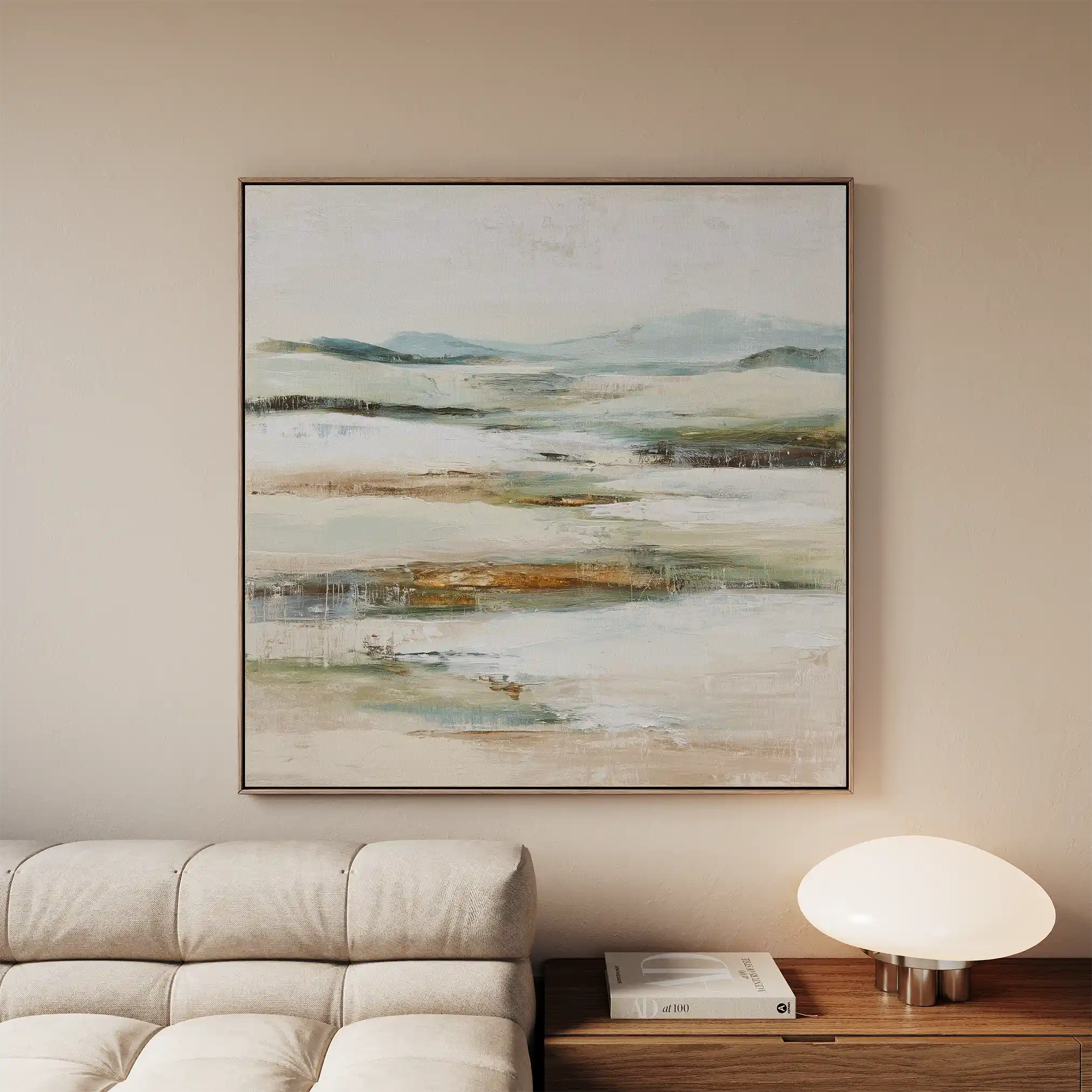 Abstract 1302 Canvas Art 60 x 60 cm / Black