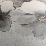 Floral 1302 Canvas Art 16" x 16" / 40 x 40 cm / Black