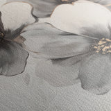 Floral 1302 Canvas Art 16" x 16" / 40 x 40 cm / Black