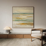 Abstract 1303 Canvas Art 16" x 16" / 40 x 40 cm / Black