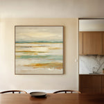 Abstract 1303 Canvas Art 16" x 16" / 40 x 40 cm / Black