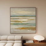 Abstract 1303 Canvas Art 16" x 16" / 40 x 40 cm / Black