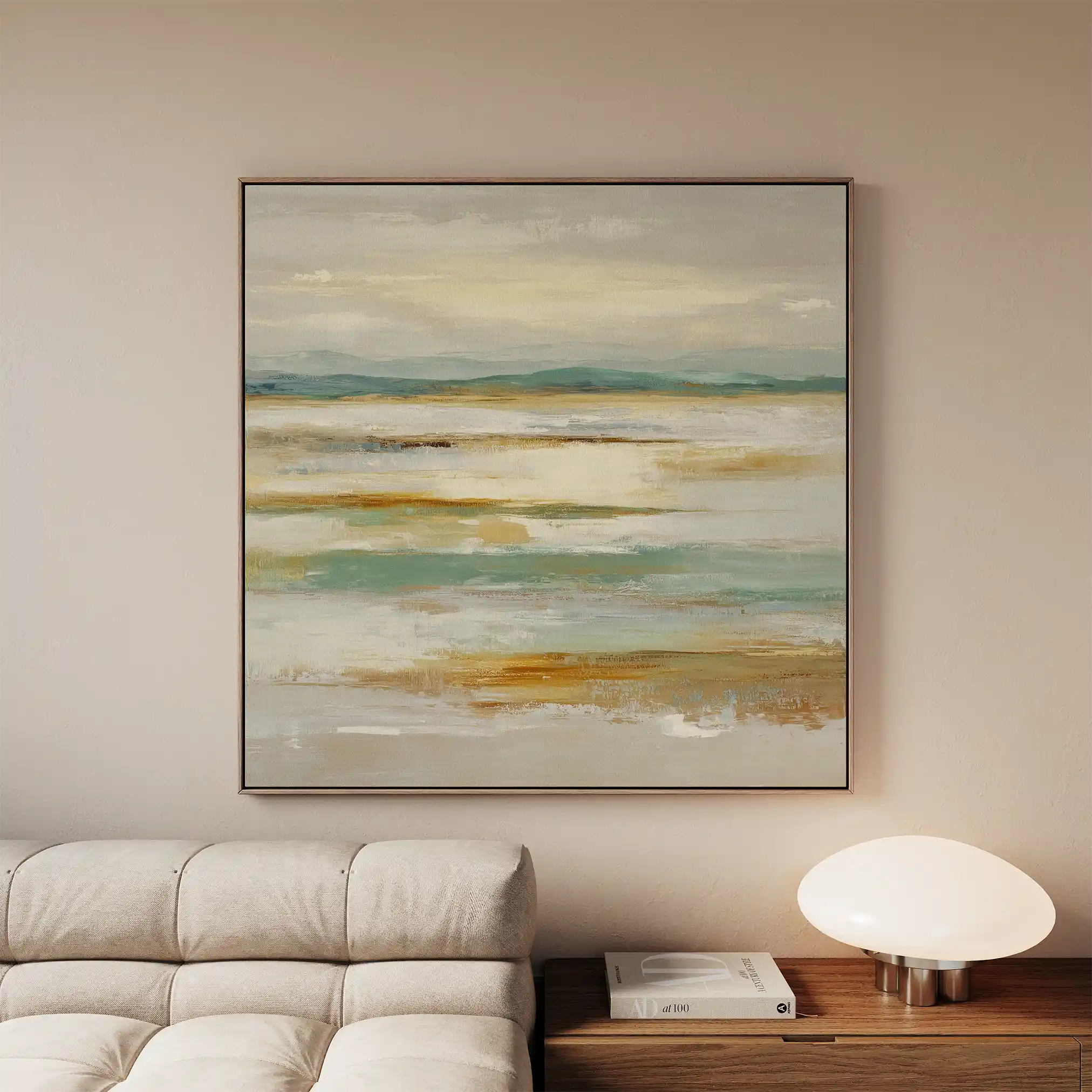 Abstract 1303 Canvas Art 60 x 60 cm / Black