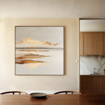 Abstract 1304 Canvas Art 16" x 16" / 40 x 40 cm / Black