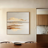 Abstract 1304 Canvas Art 16" x 16" / 40 x 40 cm / Black