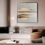 Abstract 1304 Canvas Art 16" x 16" / 40 x 40 cm / Black