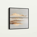 Abstract 1304 Canvas Art 16" x 16" / 40 x 40 cm / Black