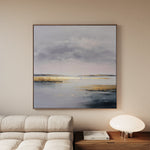 Abstract 1305 Canvas Art 16" x 16" / 40 x 40 cm / Black