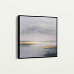 Abstract 1305 Canvas Art 16" x 16" / 40 x 40 cm / Black