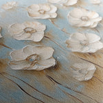 Floral 1305 Canvas Art 16" x 16" / 40 x 40 cm / Black