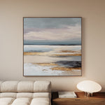 Abstract 1306 Canvas Art 16" x 16" / 40 x 40 cm / Black