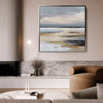 Abstract 1306 Canvas Art 60 x 60 cm / Black