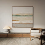Abstract 1308 Canvas Art 16" x 16" / 40 x 40 cm / Black