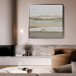 Abstract 1308 Canvas Art 16" x 16" / 40 x 40 cm / Black