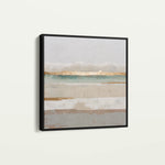 Abstract 1308 Canvas Art 16" x 16" / 40 x 40 cm / Black