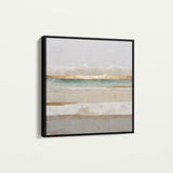 Abstract 1308 Canvas Art 16" x 16" / 40 x 40 cm / Black
