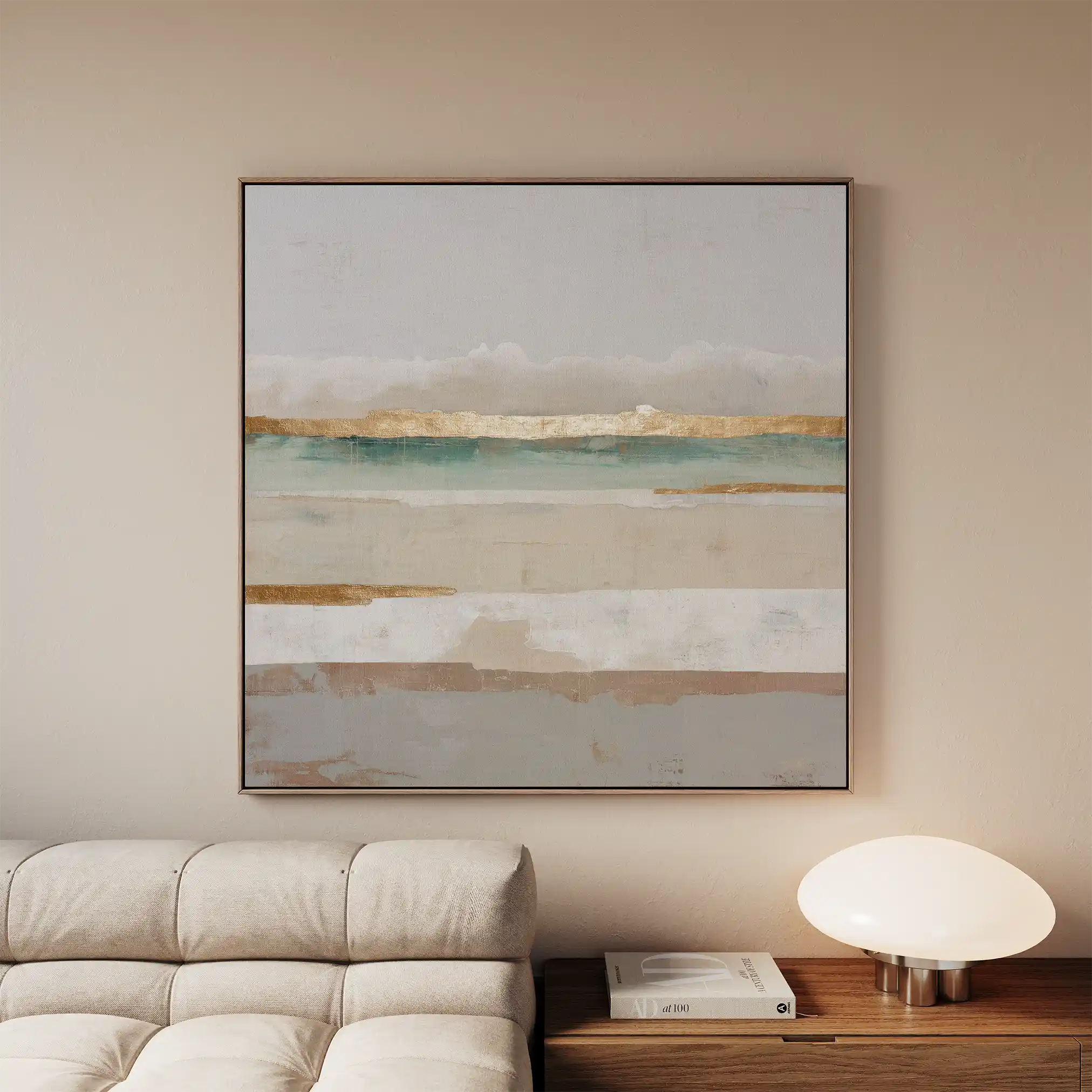 Abstract 1308 Canvas Art 60 x 60 cm / Black
