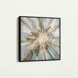 Abstract 1309 Canvas Art 16" x 16" / 40 x 40 cm / Black