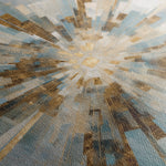 Abstract 1309 Canvas Art 16" x 16" / 40 x 40 cm / Black