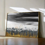 Abstract 131 Canvas Art 18" x 24" / 45 x 60 cm / Black