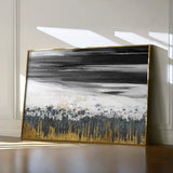 Abstract 131 Canvas Art 18" x 24" / 45 x 60 cm / Black