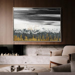 Abstract 131 Canvas Art 18" x 24" / 45 x 60 cm / Black