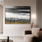 Abstract 131 Canvas Art 18" x 24" / 45 x 60 cm / Black